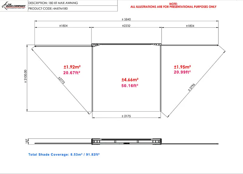 180 XT MAX™ Awning | The Bush Company