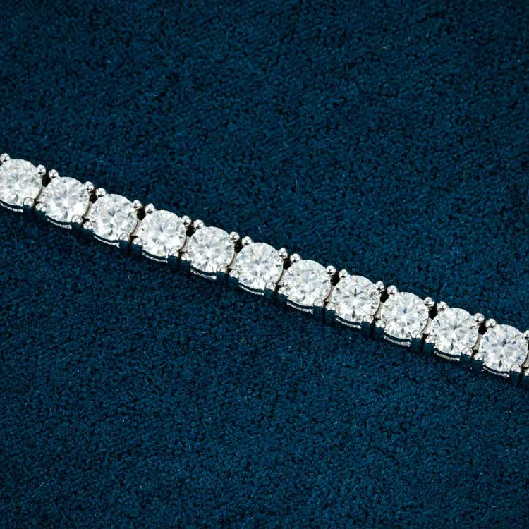 3MM Moissanite Tennis Bracelet 14K Gold