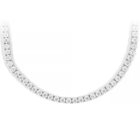 4MM Diamond Tennis Chain 14K Solid White Gold