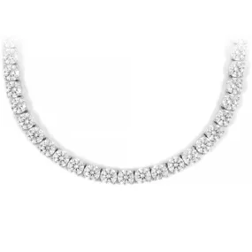 6MM Diamond Tennis Chain 14K Solid White Gold