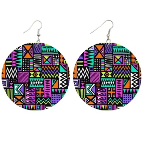 African earrings | Multicolor