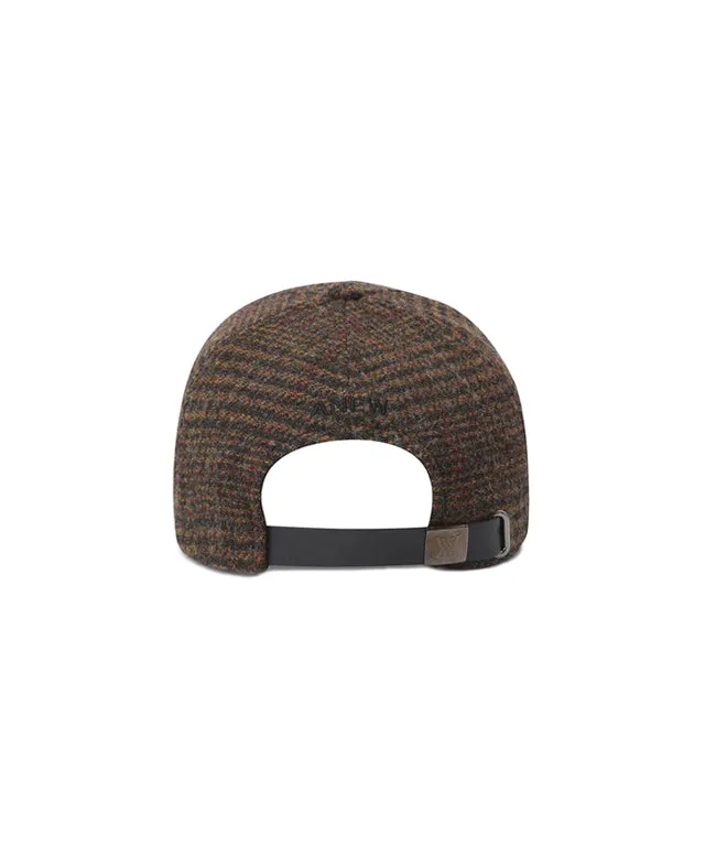 ANEW Check Ball Cap - Brown