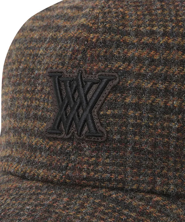 ANEW Check Ball Cap - Brown