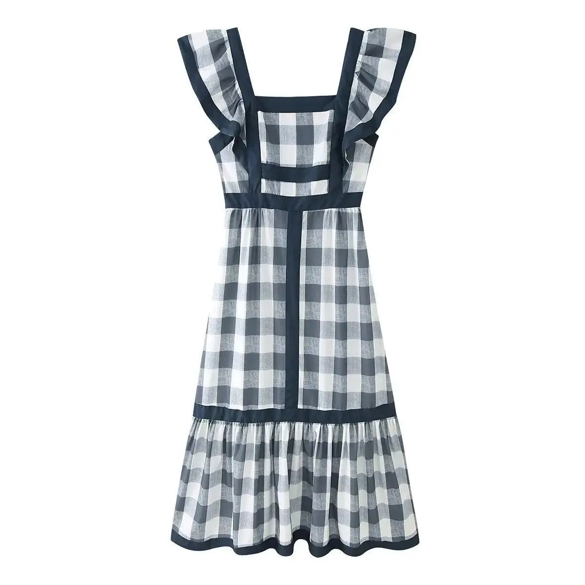 Angela Vintage Plaid Dress