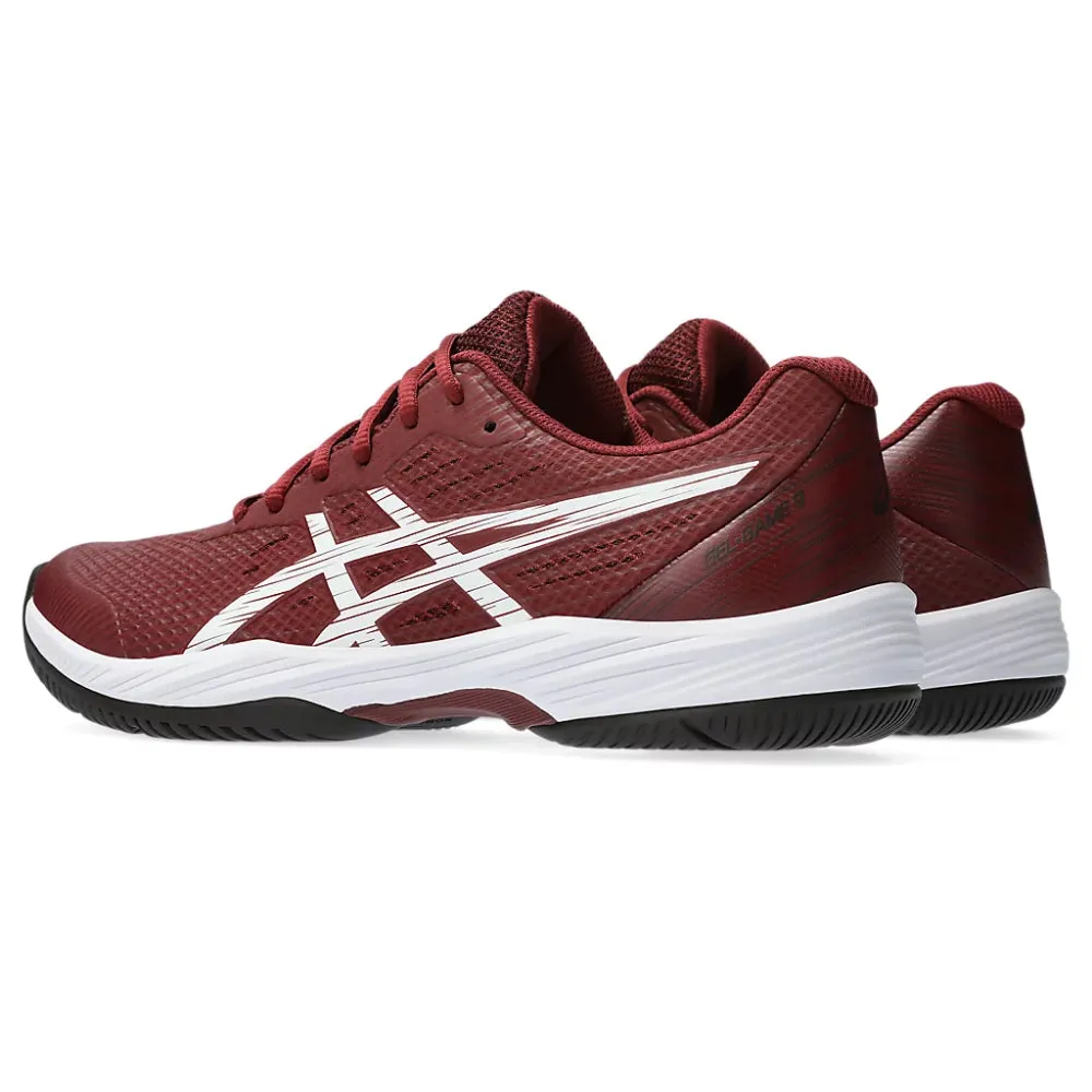 ASICS Men's Gel-Game 9 Tennis Shoe (Antique Red/White)