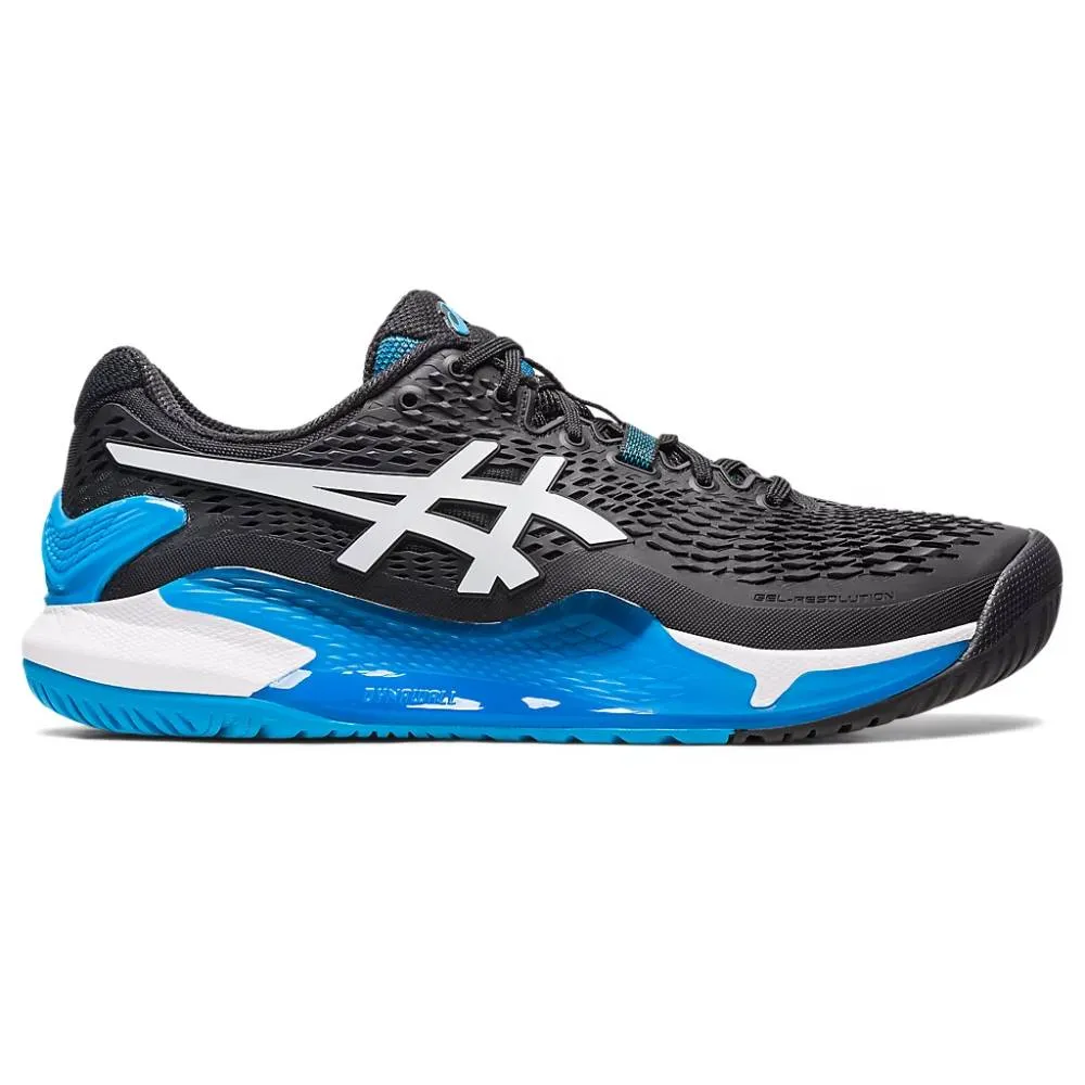 ASICS Men's Gel-Resolution 9 Tennis Shoe (Black/White)