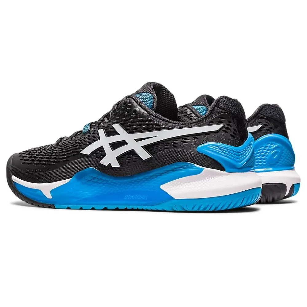 ASICS Men's Gel-Resolution 9 Tennis Shoe (Black/White)