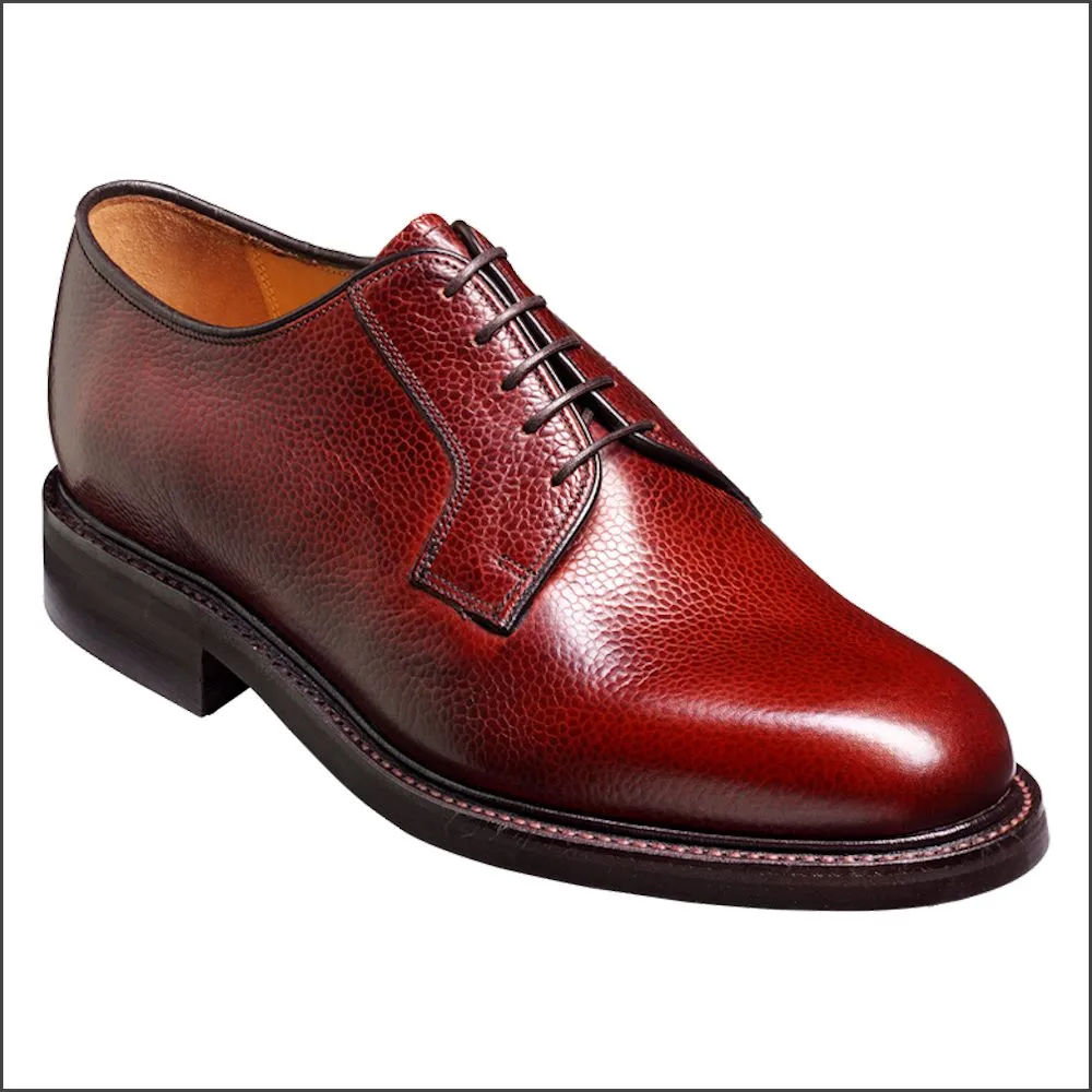 Barker Nairn Cherry Grain Storm Welted Derby*