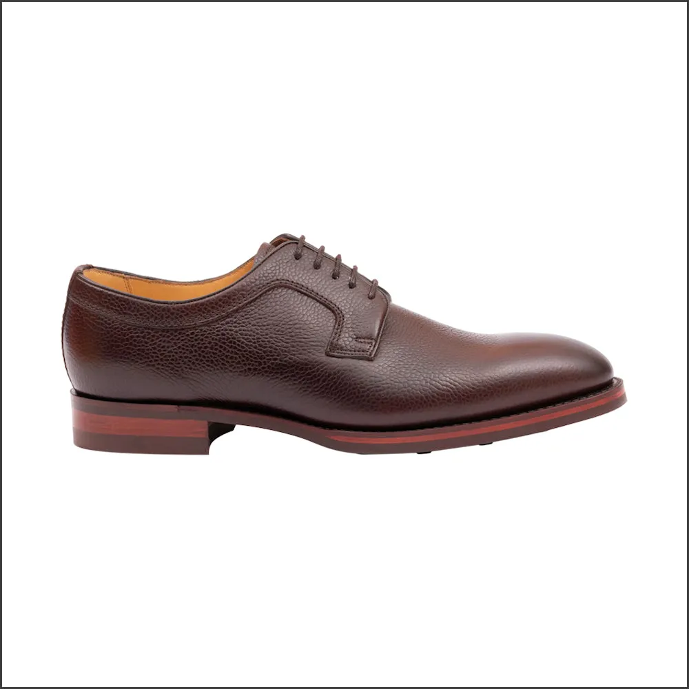 Barker Skye Dark Brown Grain Derby*