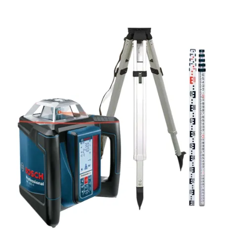 BOSCH Rotary Laser GRL 500 HCK with Tripod and Sight rod