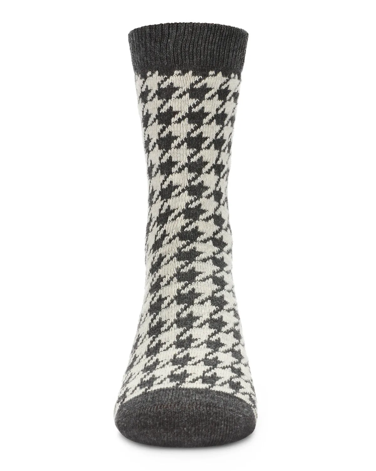 Boys' Houndstooth Crew Socks