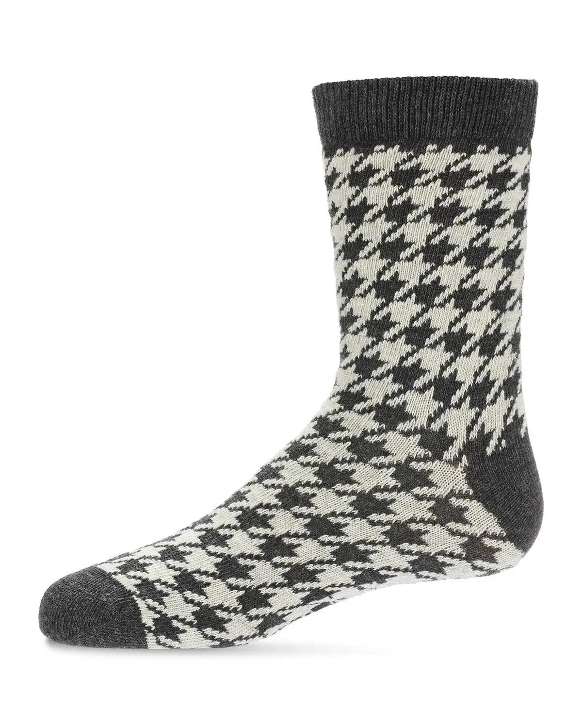 Boys' Houndstooth Crew Socks