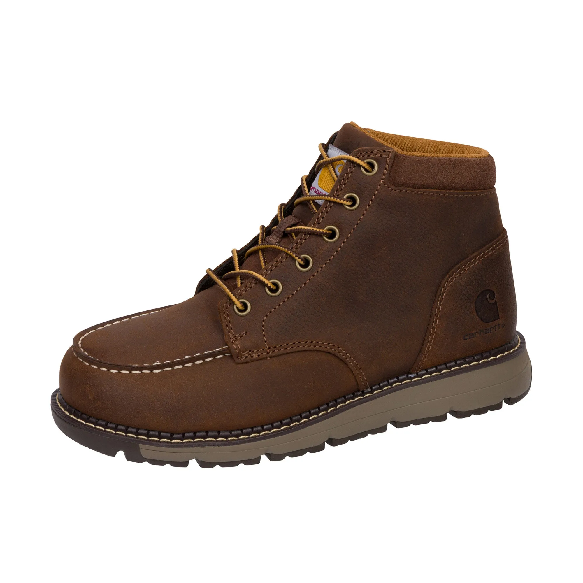 Carhartt Millbrook Moc Toe Wedge Boot Steel Toe Brown