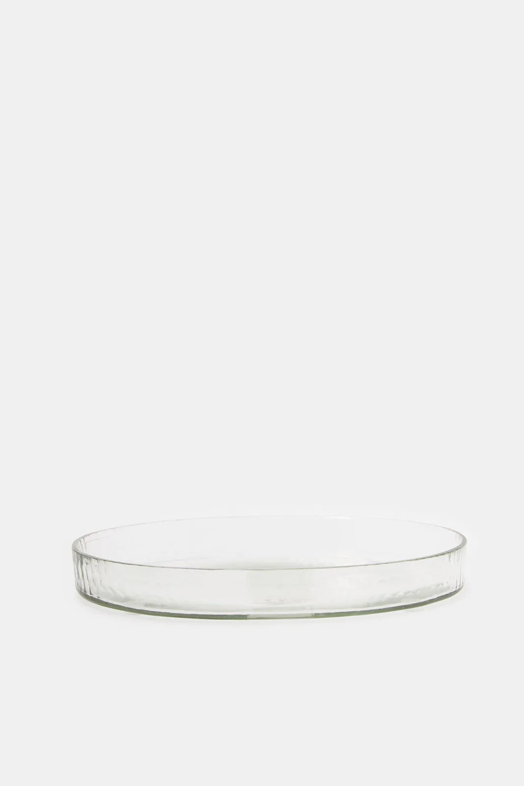 Clear Honeycomb Cut Glass Amenity Tray