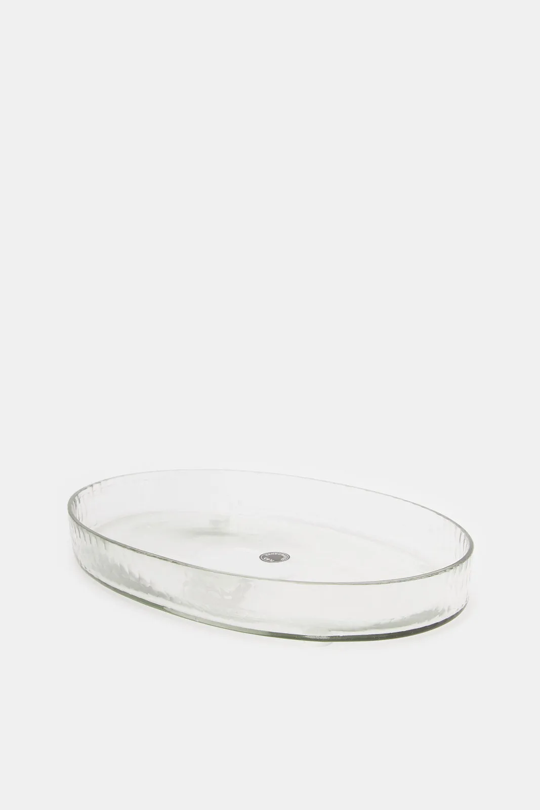 Clear Honeycomb Cut Glass Amenity Tray