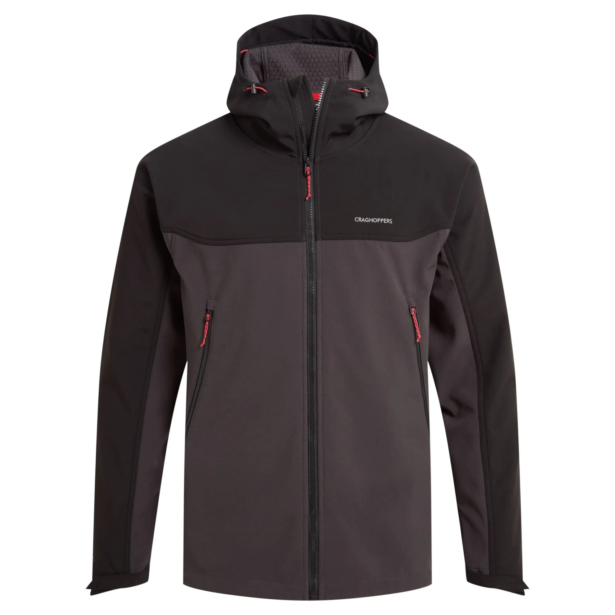 Craghoppers Men's Seer Hooded Softshell Jacket (Black/Black Pepper)