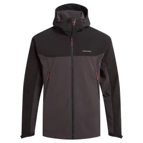 Craghoppers Men's Seer Hooded Softshell Jacket (Black/Black Pepper)