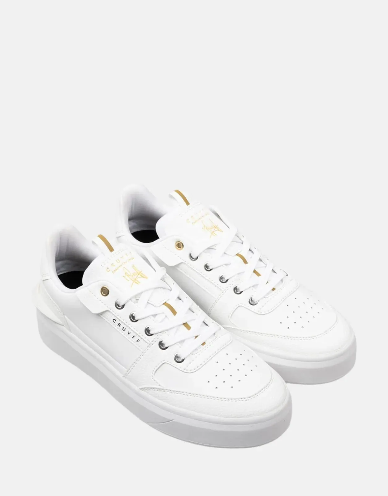 Cruyff Endorsed Tennis White Sneakers