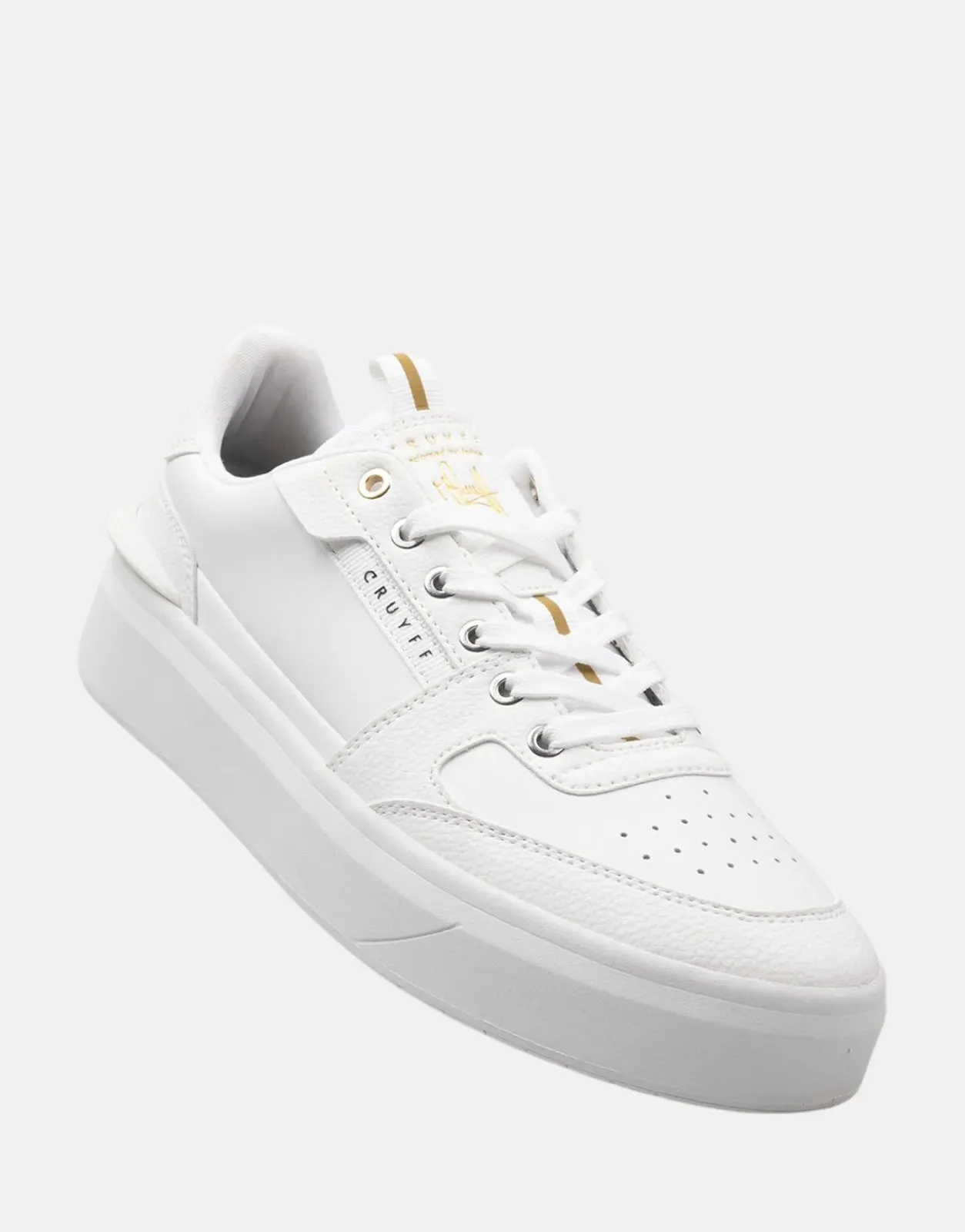 Cruyff Endorsed Tennis White Sneakers