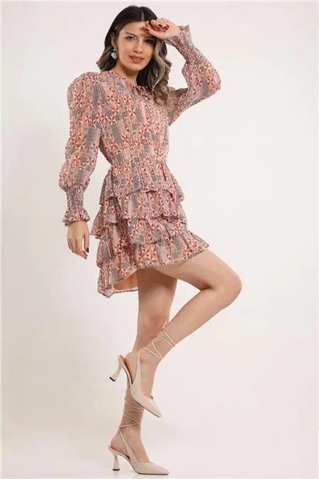 DANA FRILLY SLEEVE, LAYERED DRESS