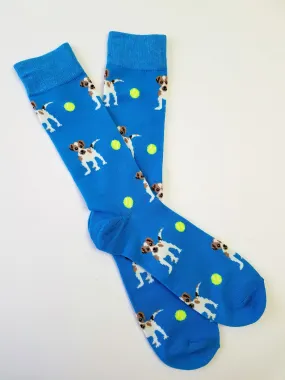 Dog Tennis Ball Crew Socks