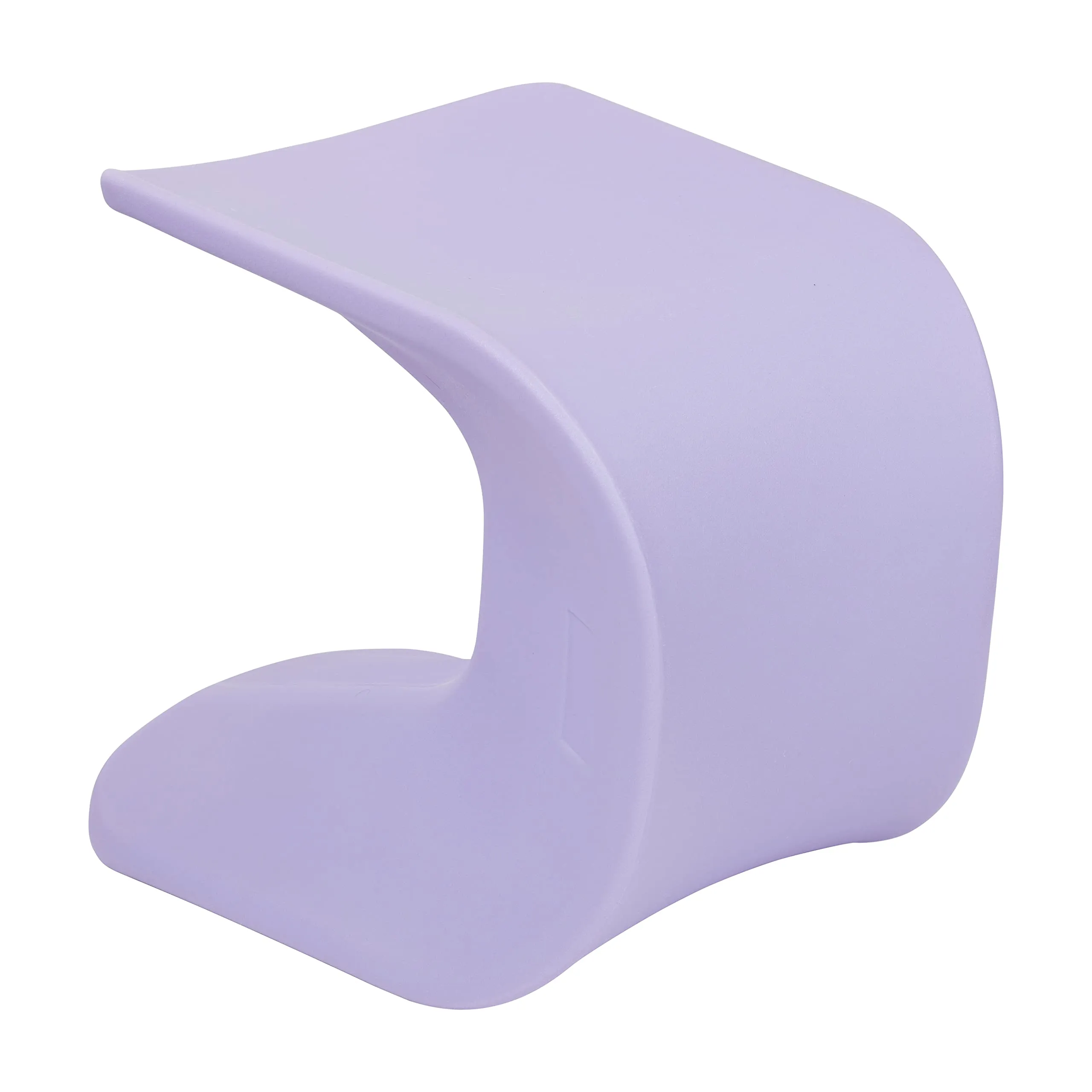 ECR4Kids Wave Seat, 18in - 19.6in Seat Height, Perch Stool, Light Purple