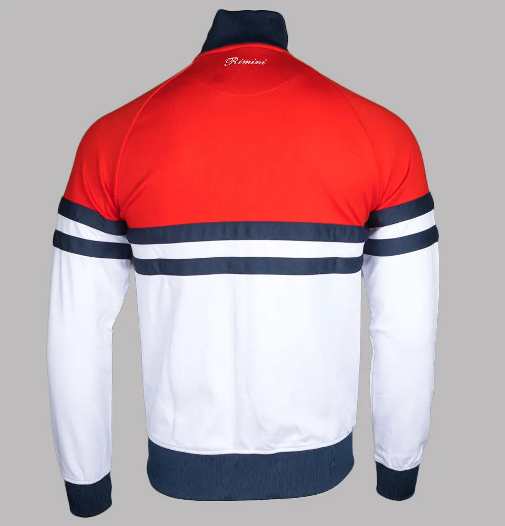 Ellesse Rimini Tracksuit Top Red/White/Navy