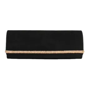 Emis Ladies Clutch Bag - T20 8126 - Black Suede