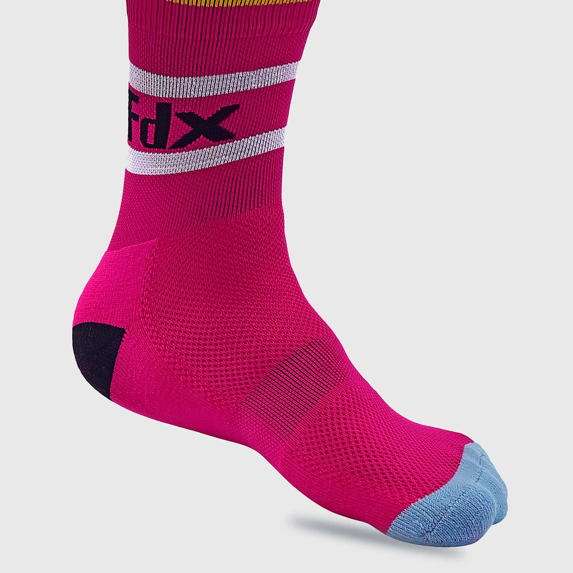 Fdx Pink Compression Socks for Cycling & Running