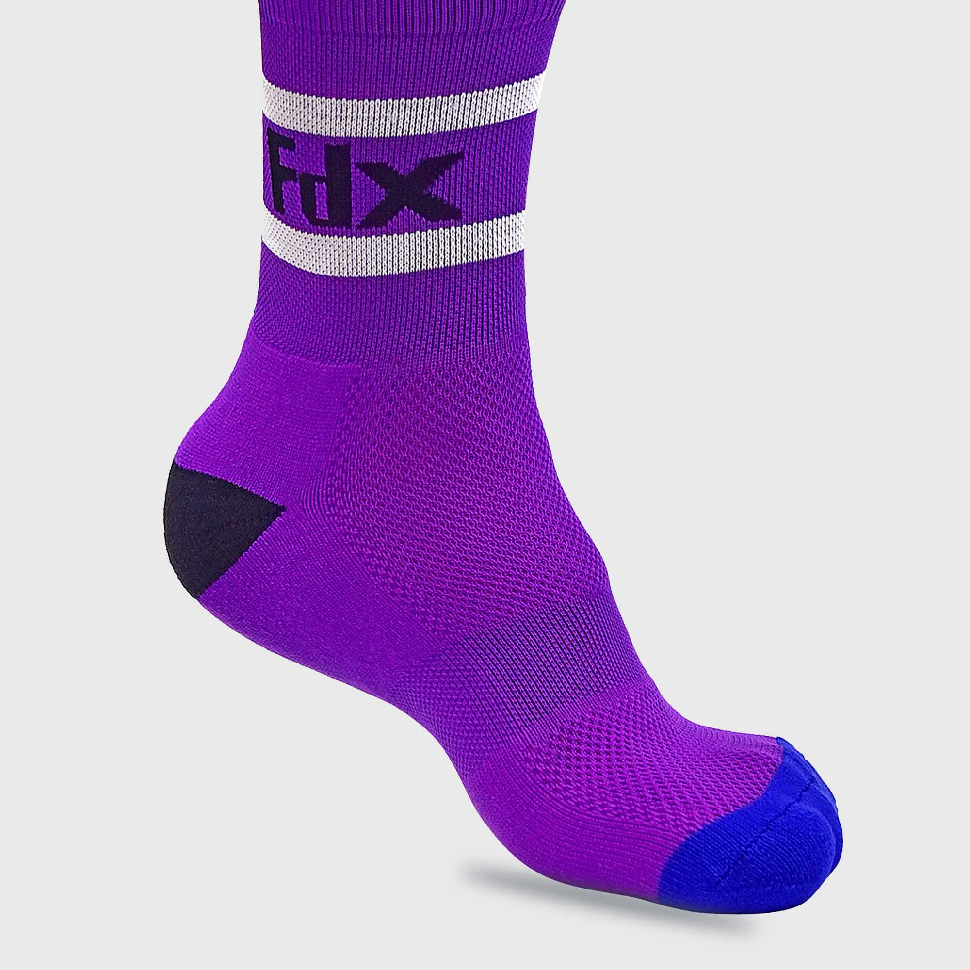 Fdx Purple Compression Socks for Cycling & Running