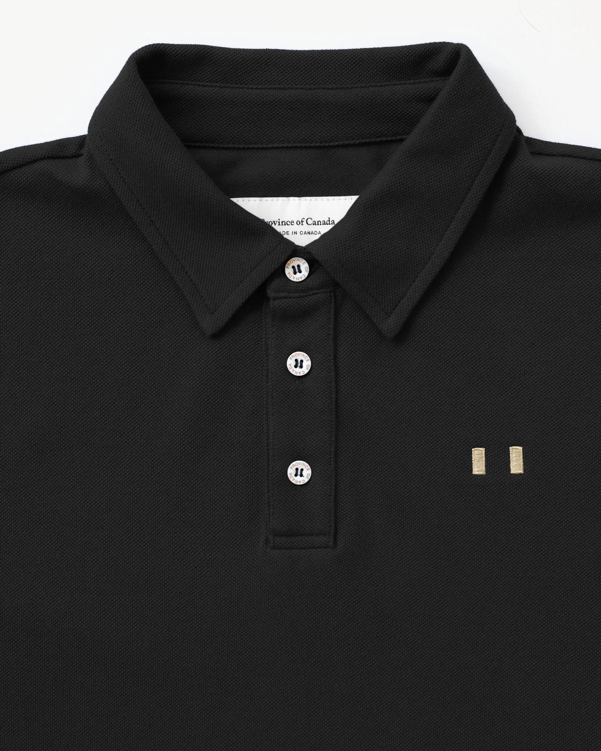 Flag Polo Shirt Black - Unisex