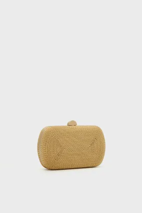 Gold Martina Coiled Rope Clutch