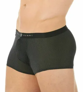 Gregg Homme Boxer Trunk HighRise HoneyComb Mesh Grey 132255 72