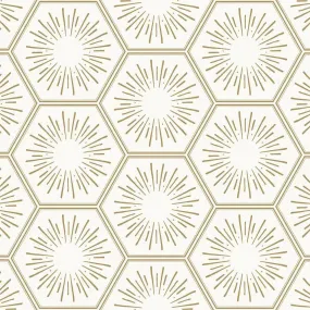 Hello Sunshine Gold Peel and Stick Wallpaper