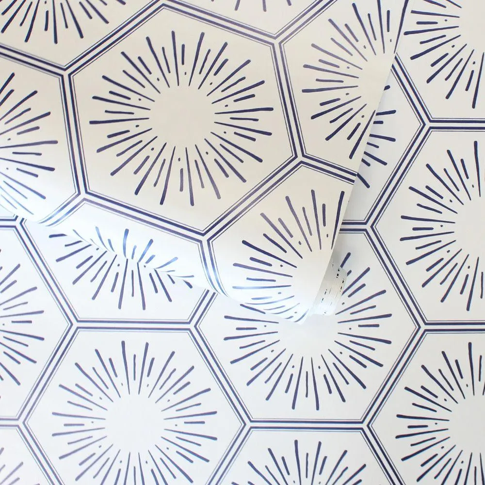 Hello Sunshine Sapphire Bronze Peel and Stick Wallpaper