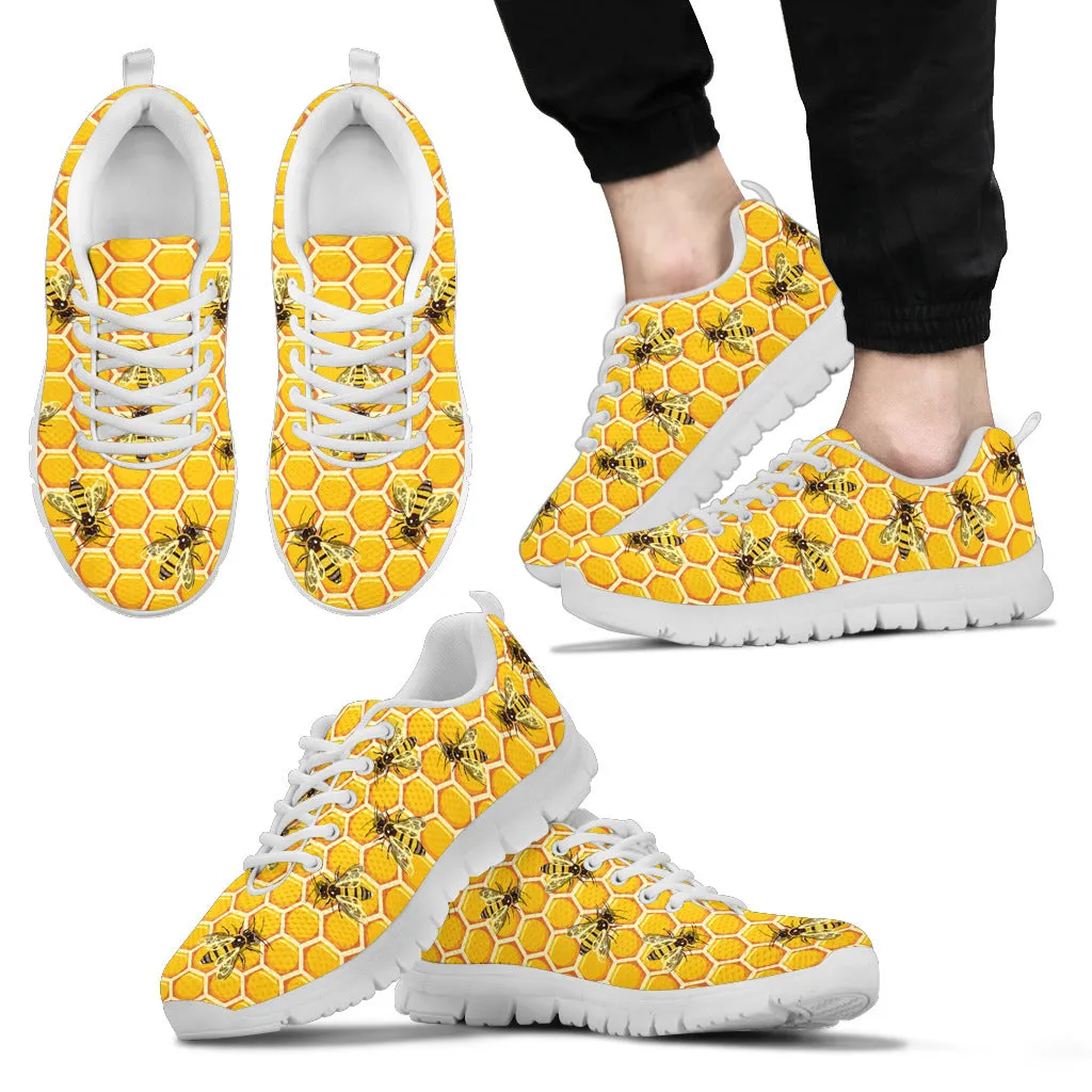 HONEYCOMB BEE SNEAKERS - FREE SHIPPING WORLDWIDE