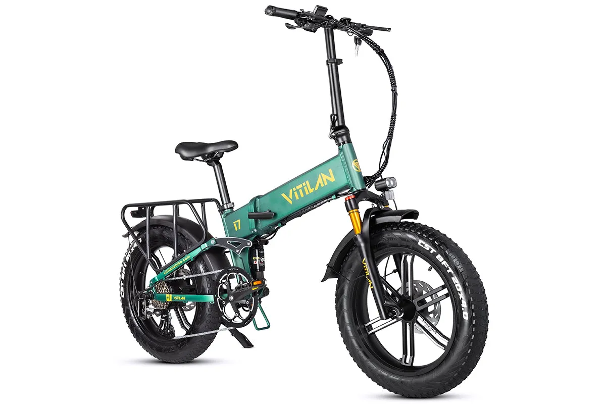 I7 Pro Folding Full Suspension Electric Bike