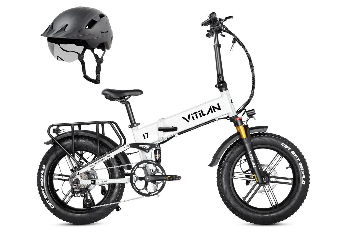 I7 Pro Folding Full Suspension Electric Bike