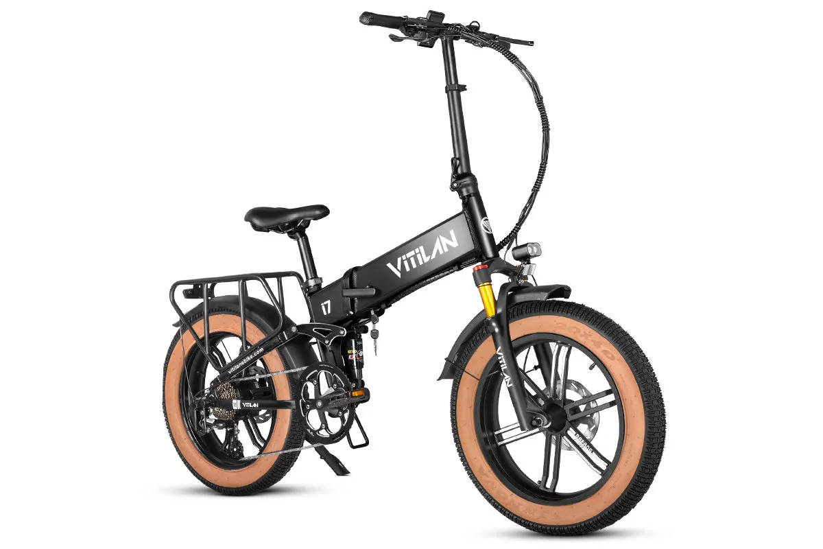 I7 Pro Folding Full Suspension Electric Bike