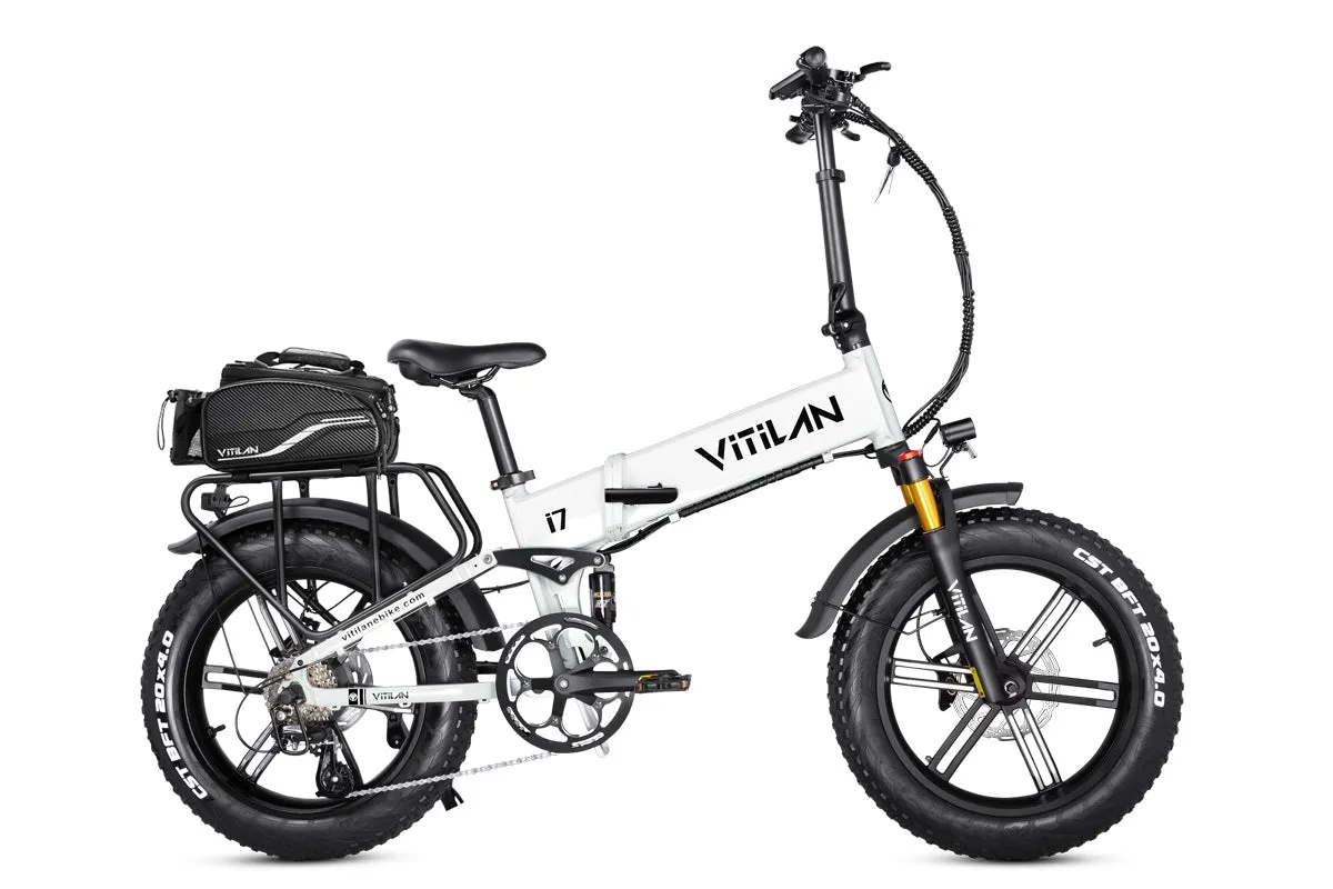 I7 Pro Folding Full Suspension Electric Bike