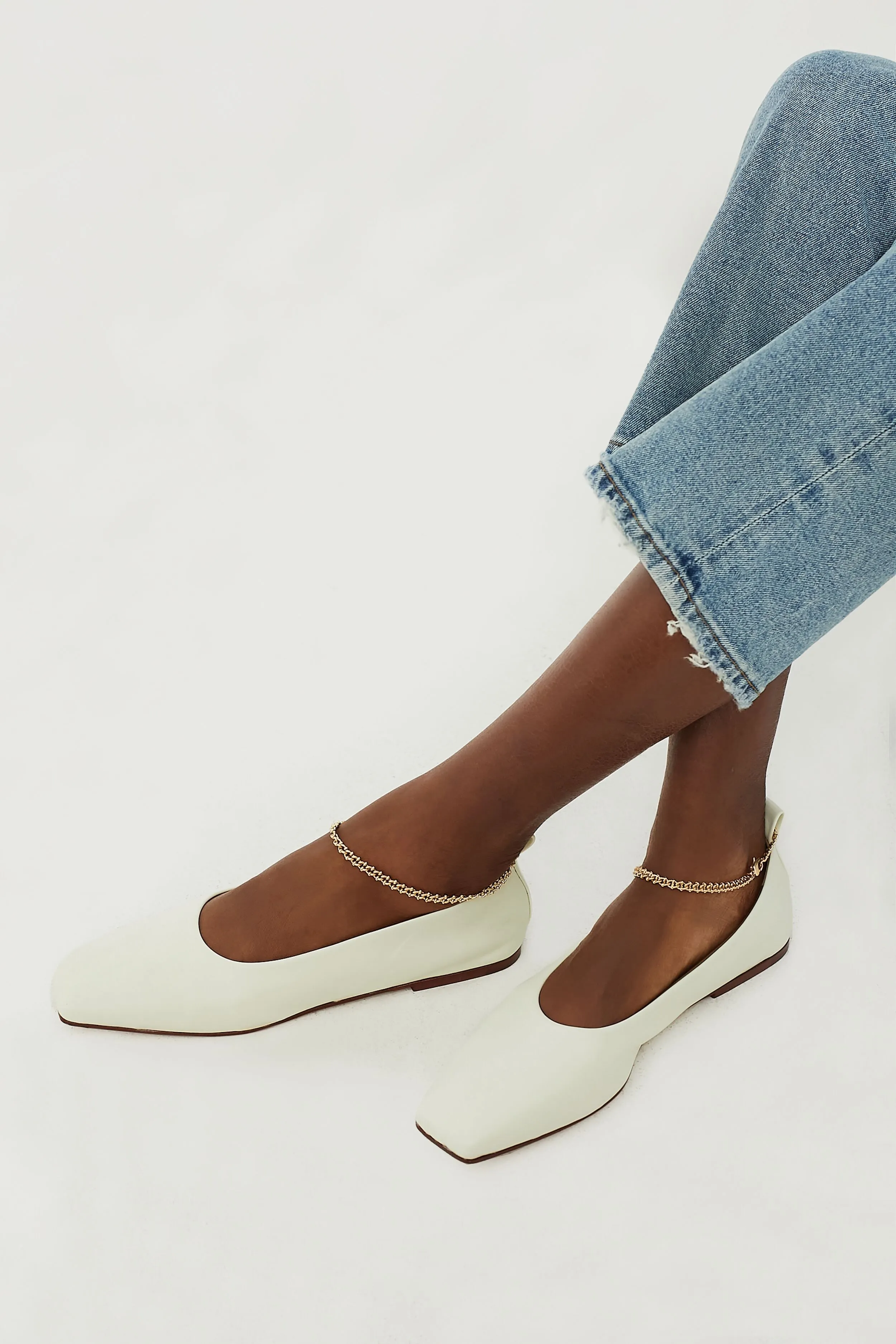 Ivory Augusta Ballet Flats