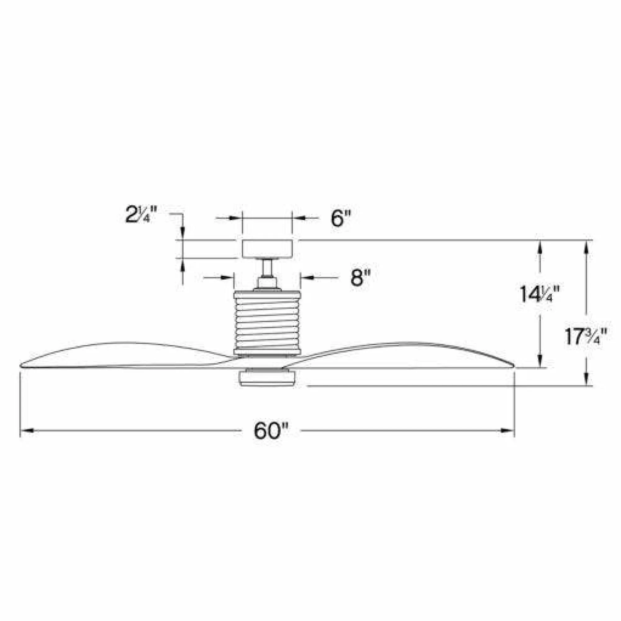 Marin 60" LED Fan - Bronze/Walnut