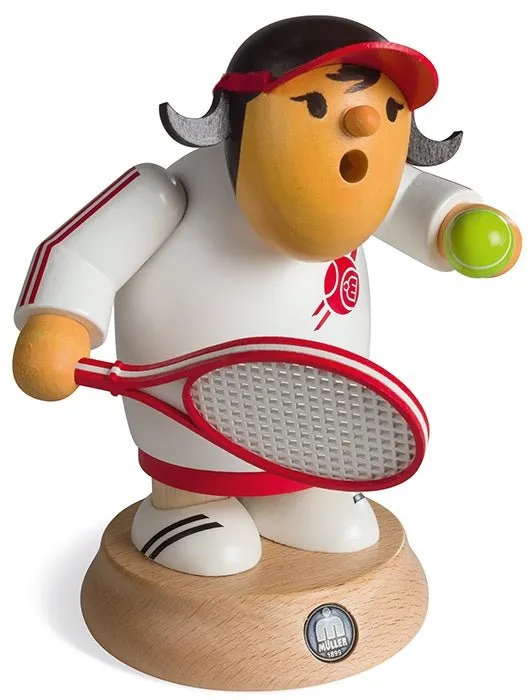 Müller Handcrafted Müllerchen Tennis Player Incense Smoker