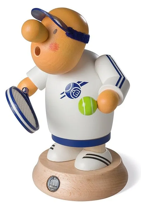 Müller Handcrafted Müllerchen Tennis Player Incense Smoker