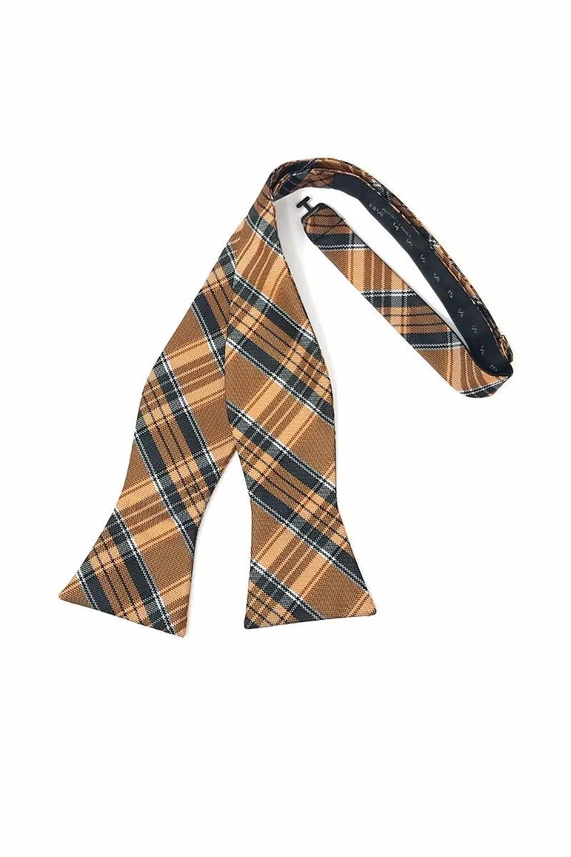 Orange Madison Plaid Bow Tie