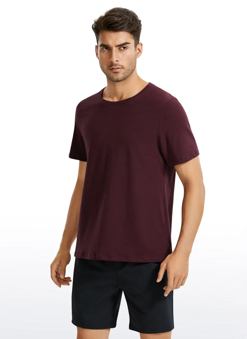 Pima Cotton Short Sleeve Round Neck