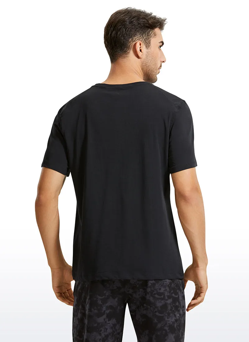 Pima Cotton Short Sleeve Round Neck