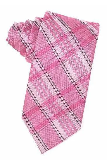 Pink Madison Plaid Necktie