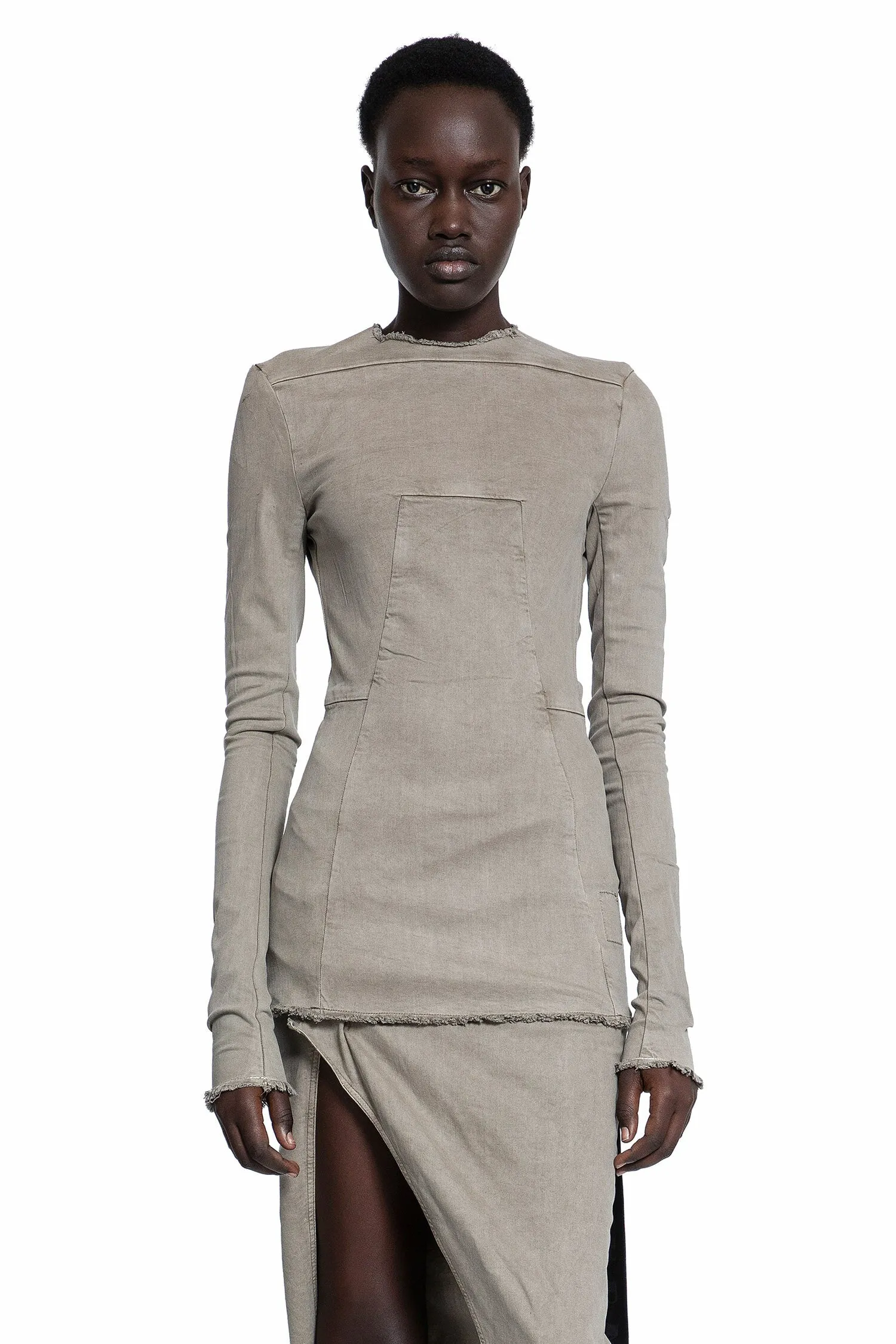 RICK OWENS WOMAN GREY TOPS