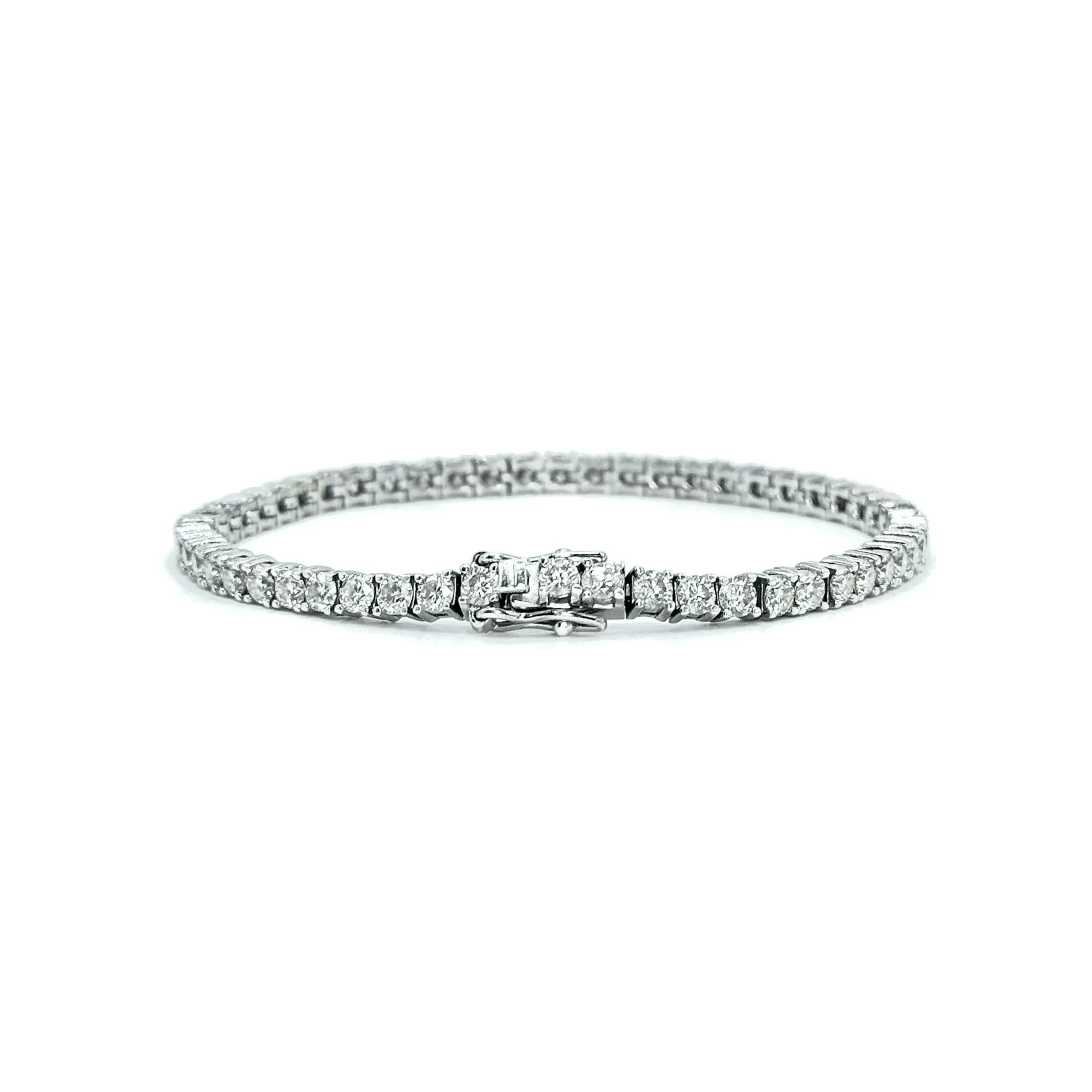 Round Cut Moissanite Tennis Bracelet